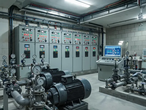 Water treatment control room